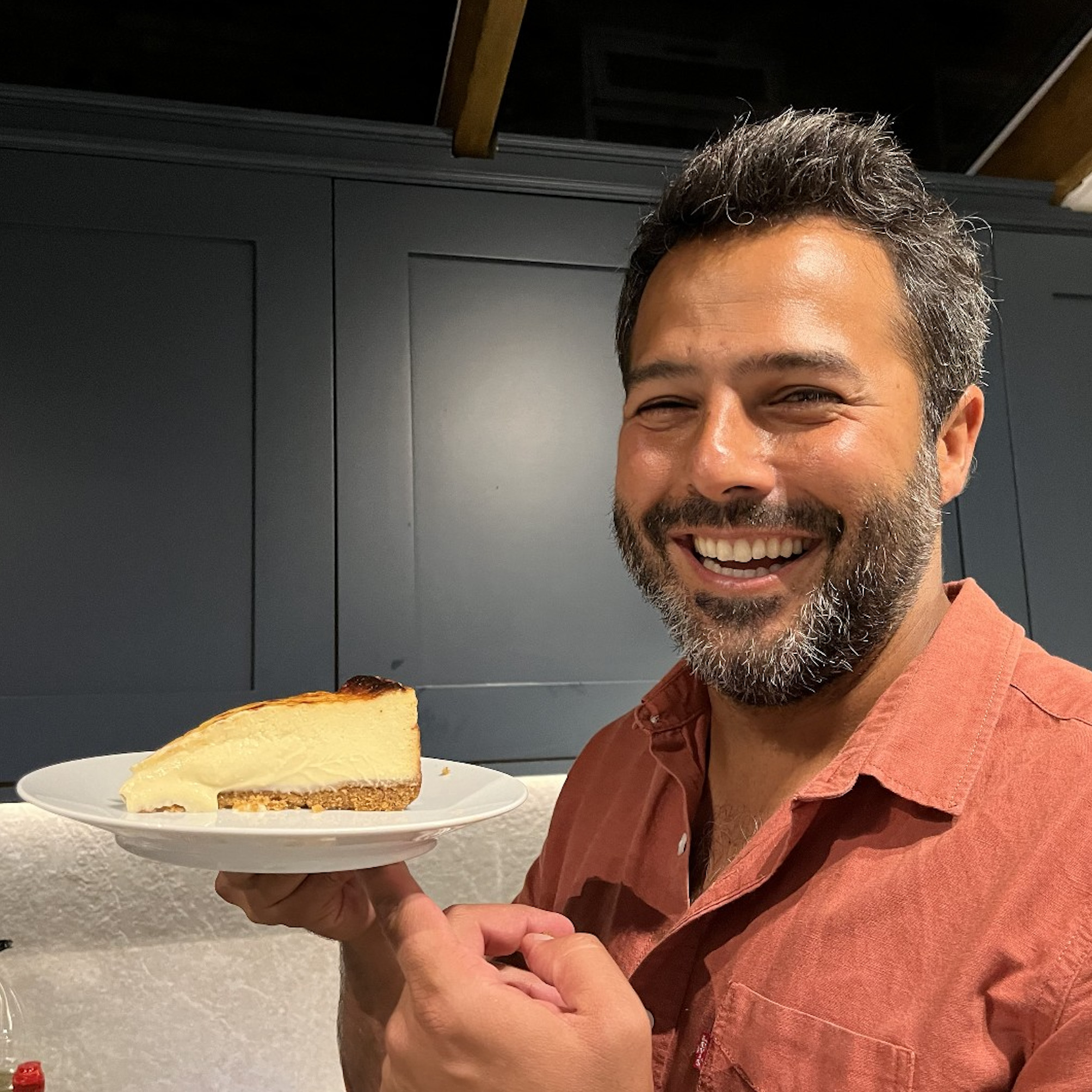 Omar and cheesecake